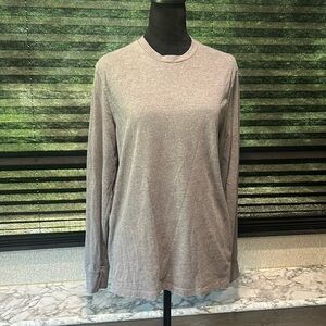 Old‎ Navy Men’s Soft Washed Long Sleeve Crewneck Grey T-Shirt Size Small